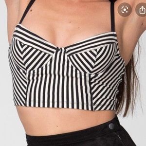 Bustier crop top
